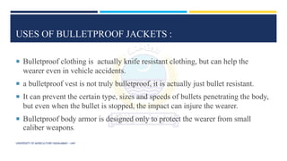 Bulletproof Only Bullet proof jacket | PPTX