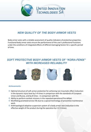 Bullet proof jackets general characteristic | PPTX
