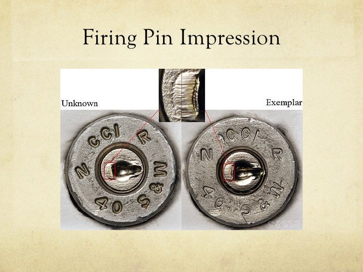 Bullet and toolmark analysis