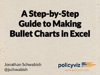 A Step-by-Step
Guide to Making
Bullet Charts in Excel

Jonathan Schwabish
@jschwabish

 
