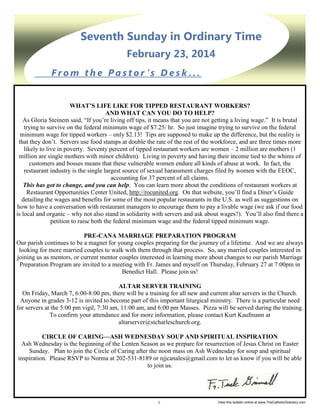 View this bulletin online at www.TheCatholicDirectory.com

 