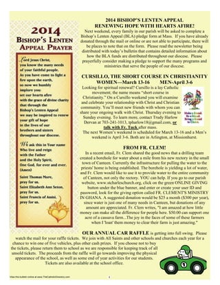 View this bulletin online at www.TheCatholicDirectory.com

 