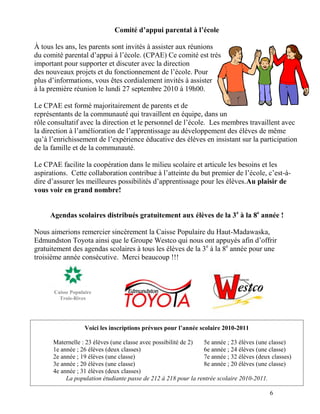 Bulletin du CAHM, septembre 2010