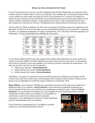 Bulletin du CAHM, septembre 2010