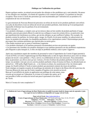 Bulletin du CAHM, septembre 2010