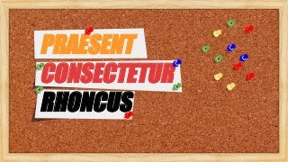 PRAESENT
CONSECTETUR
RHONCUS
 