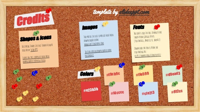 bulletin board presentation template