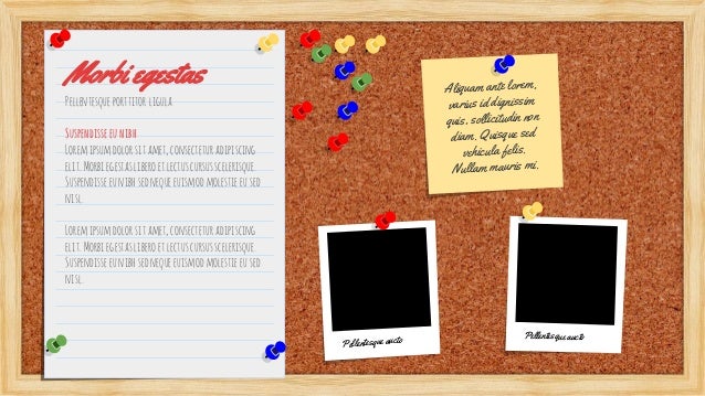 bulletin board presentation template