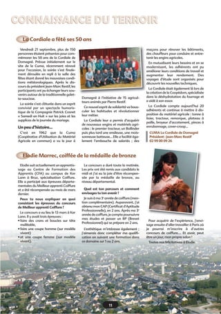 8
Décisions récentes
ACTIVITÉS MUNICIPALESACTIVITÉS MUNICIPALES
Plusieurs habitants du bourg
s’étaient plaints en mairie de la vites-
se excessive constatée sur certaines
rues malgré les aménagements réali-
sés. Un radar pédagogique vient donc
d’être acquis et mis en service il y a
quelques semaines sur la commune.
Son fonctionnement sur batterie per-
met de le déplacer dans les endroits
où les vitesses excessives sont
constatées afin de sensibiliser les
conducteurs. Au-delà de la vertu
pédagogique, cet appareil peut aussi
mémoriser des informations concer-
nant le trafic et les vitesses pour les
exploiter ultérieurement.
Le radar a été installé dans un pre-
mier temps rue de la Valette, à l'une
des entrées du bourg et à 30 mètres
de l'école publique, elle-même située
dans une zone 30.
Quelques observations après 2
semaines de service€:
• la circulation est assez intense et
variable suivant les jours de la semaine
(entre 600 et 1000 véhicules par jour)
• la vitesse moyenne est de 39 km/h
mais quelques excès ont été constatés
• Les anomalies s’avèrent limitées,
résultat peut-être des aménage-
ments de cette voie réalisés les
années passées et qui montrent leur
efficacité.
• Les constats réalisés dans les
semaines et mois à venir dans
d’autres secteurs permettront d’affi-
ner les observations.
Radar pédagogique
La commune loue
chaque année un
camion nacelle,
idéal pour la pose
des décorations de
Noël qui est réali-
sée par les agents
communaux.
Poses des décorations
de Noël
Adrien Lucas est
le nouveau secré-
taire général.
Après le départ de
Bertrand Corre, c’est
Adrien Lucas, 27 ans,
qui prend le poste de
secrétaire général.
Originaire de Vannes, il a suivi des études
d’histoire et de droit puis s’est spécialisé
dans les métiers de la fonction publique.
Avant d’intégrer l’équipe de Domagné, il a
exercé des missions dans les services des
villes de Mordelles et Orgères ainsi que la
fonction de responsable des ressources
humaines à Vitré Communauté. Il aura en
charge notamment les dossiers de la rési-
dence pour aînés et la ZAC du Poirier.
Patricia Grandgirard a remplacé en
septembre dernier Rachel Louis en
tant qu’agent technique. Assistante
maternelle pendant 7 ans, elle a souhaité
se réorienter professionnellement en sui-
vant une formation d’agent de restaura-
tion en collectivité à
l’AFPA de Rennes. Ses
fonctions à l’école
publique et au restau-
rant scolaire lui per-
mettent aujourd’hui
d’occuper un poste
polyvalent.
Nous leur souhaitons la bienvenue
au sein du personnel communal.
Personnel€: Deux nouvelles recrues rejoignent l’effectif du personnel communal
La participation pour raccordement
à l’égout est remplacée depuis le 1er
juillet 2012 par une participation
pour le financement de l’assainisse-
ment collectif (PFAC) applicable aux
propriétaires des immeubles soumis à
obligation de raccordement. Celle-ci
est désormais fixée de 500 à 1000
euros par logement.
Nadège Favre, agent
technique à l’école
publique est l’heureuse
maman d’un petit Gaëtan
né en novembre dernier.
Céline Le Runigo, ani-
matrice à l’espace multi-
média de la Domathèque
vient de donner naissance
à une petite Enora début
décembre.
Toutes nos félicitations
aux parents.
Félicitations€!
Assainissement
collectif
 