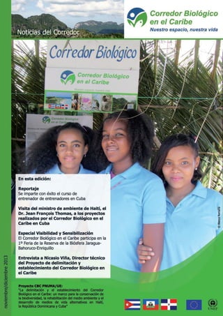Bulletin novembre decembre 2013 corridor biologique dans la caraibe