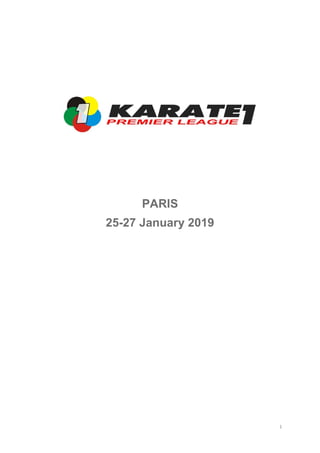1
PARIS
25-27 January 2019
 