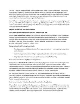 Comprehensive Guide to Bulletproof Data Center Security for UAE ...
