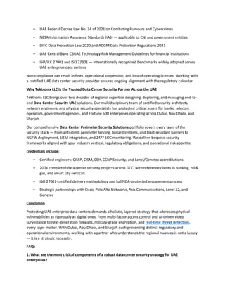 Comprehensive Guide to Bulletproof Data Center Security for UAE ...