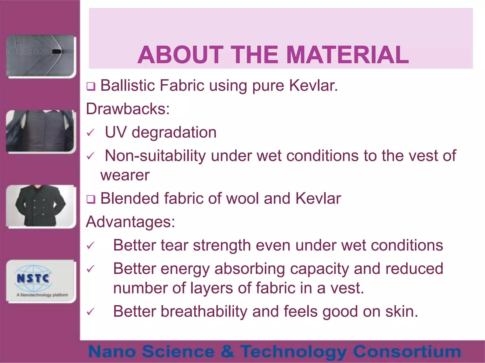 Bulletproof Jacket Material Bullet proof material technology | PPTX