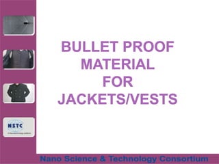 Bullet ProofmaterialFOR Jackets/vests 