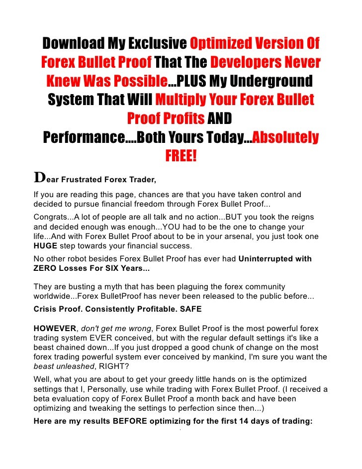 Forex bulletproof