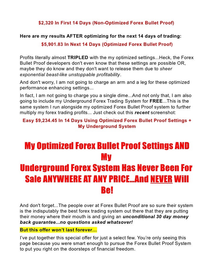 Forex bulletproof