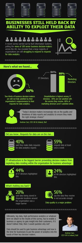 Businesses held back by their inability to exploit their data (Infographic)