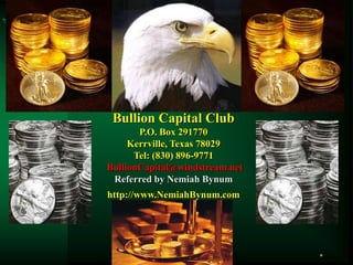 Bullion Capital Club Power Point with Strategy II