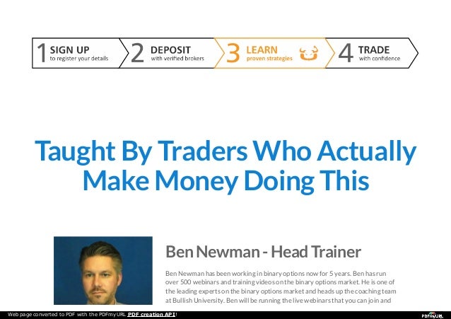 Binary options training videos