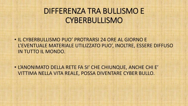 Prevenire E Contrastare Il Bullismo E Il Cyberbullismo BULLISMO E CYBERBULLISMO. COME PREVENIRE E CONTRASTARE IL FENOMENO.pptx