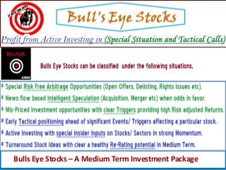 Bulls Eye Stocks – A Medium Term Investment Package
 