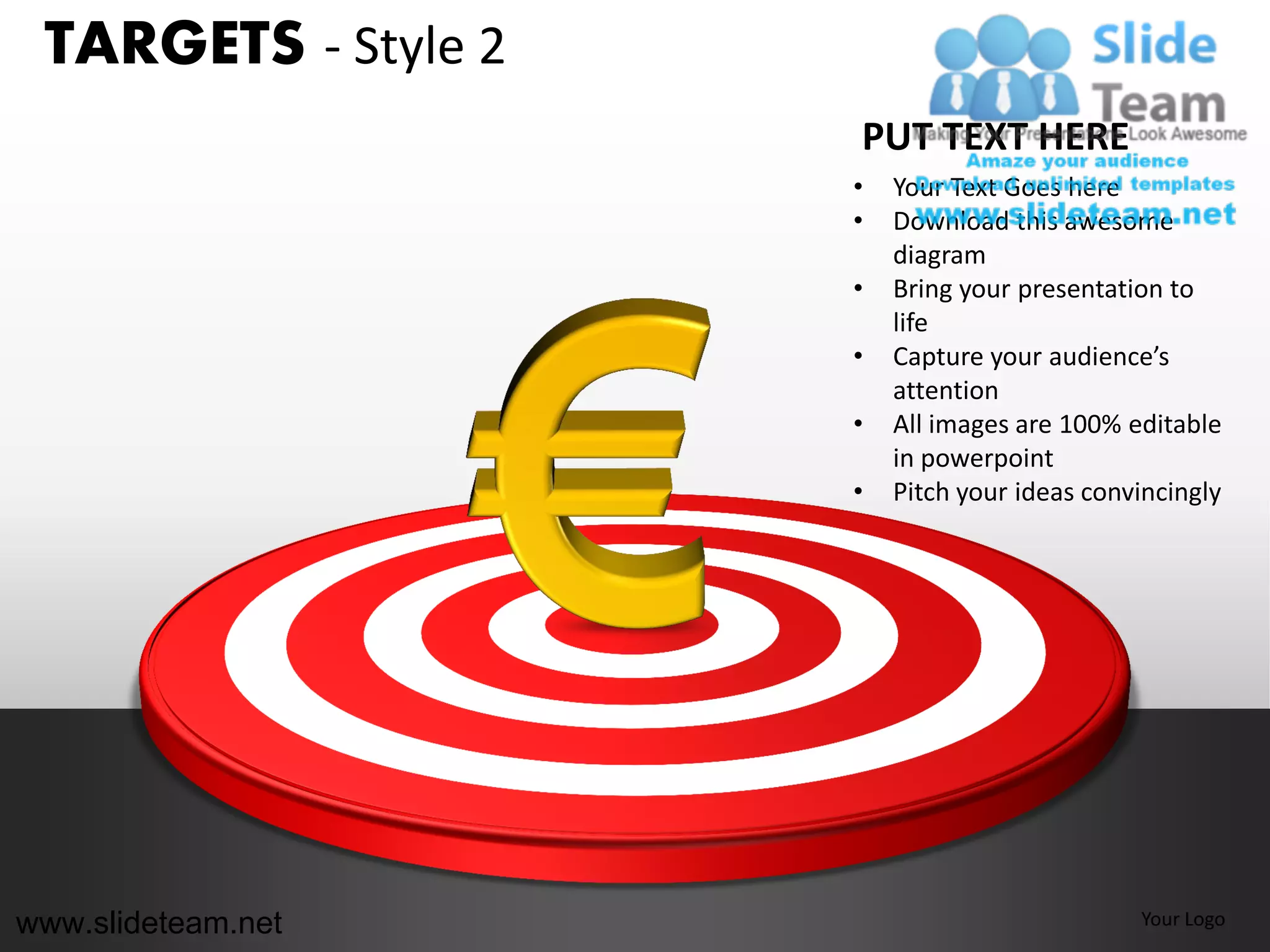 Bullseye darts targets style design 2 powerpoint ppt templates. | PDF