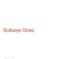Bullseye Gives




Bullseye Gives   |   05.28.09
 