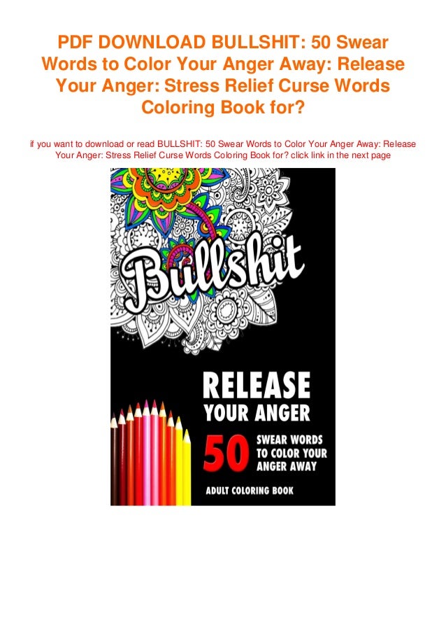 Download Bullshit 50 Swear Words To Color Your Anger Away Release Your
