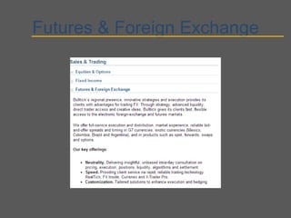 Futures & Foreign Exchange
 
