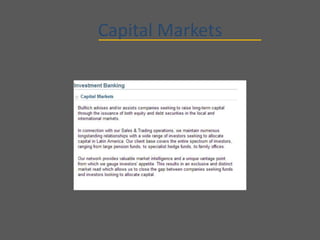 Capital Markets
 