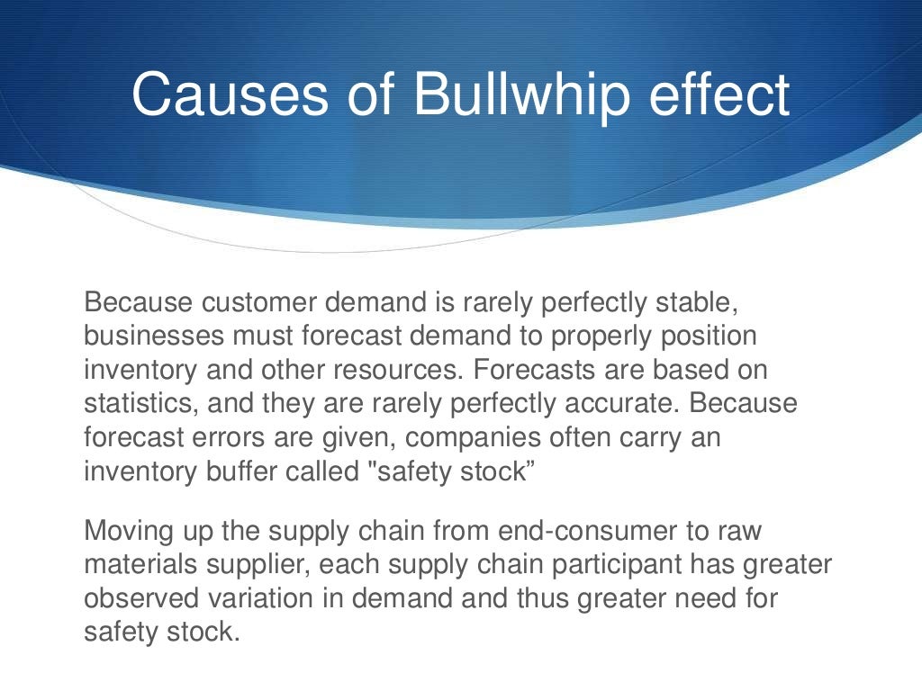 Bullwhip effect