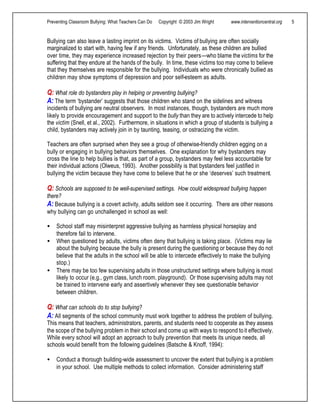 Bully booklet | PDF