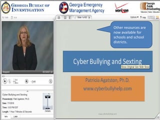 Other resources are
now available for
schools and school
districts.
 