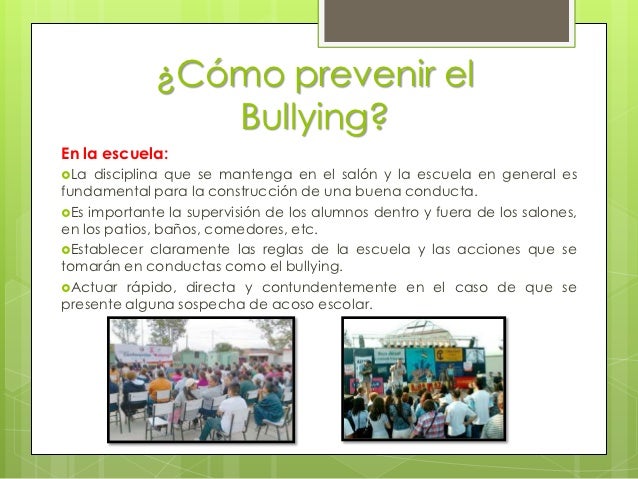 Formación en bullying o acoso escolar