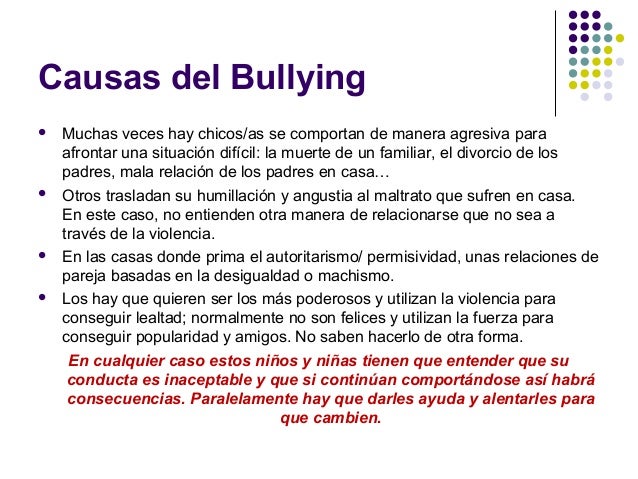 Cuales Son Las Causas Del Bullying fity.club