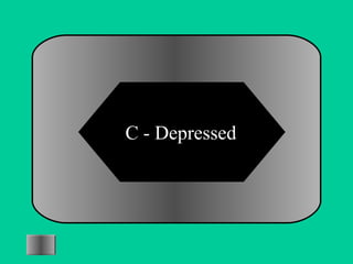 C - Depressed 
 
