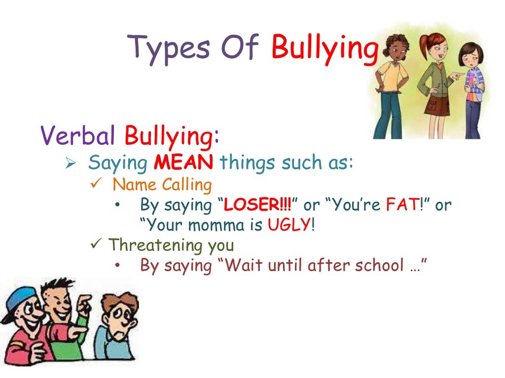 Types of Bullying