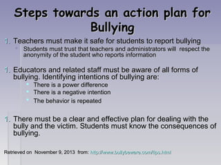 Bullying asld 601 - group project - k. butler | PPT