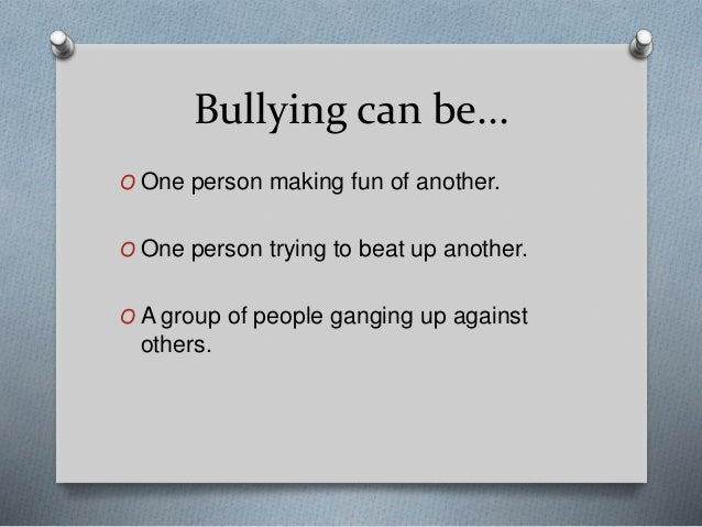 Bullying Meaning In English Bullying
