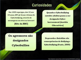 Explicar às crianças e aos jovens que se forem vítimas de CyberBullying a culpa não é deles; 