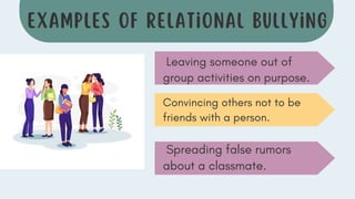 Relational Groups. Examples Bullying faced by students or teacher in school including it's types | PDF