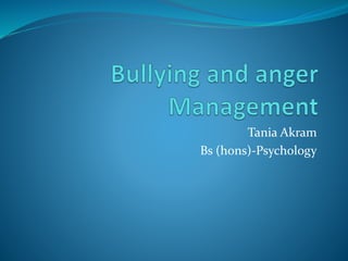 Tania Akram
Bs (hons)-Psychology
 