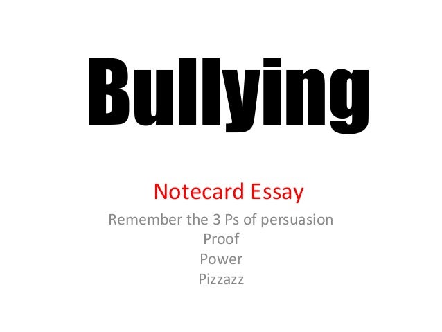 Argument thesis on bullying