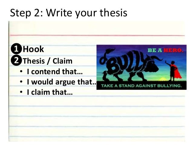 Argument thesis on bullying