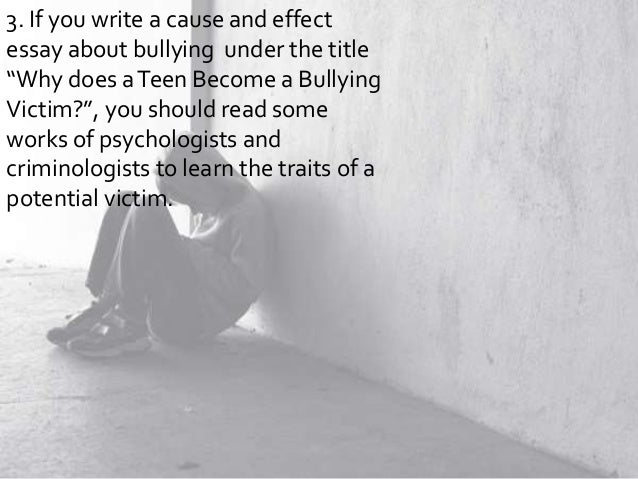 Narrative essay on bullying