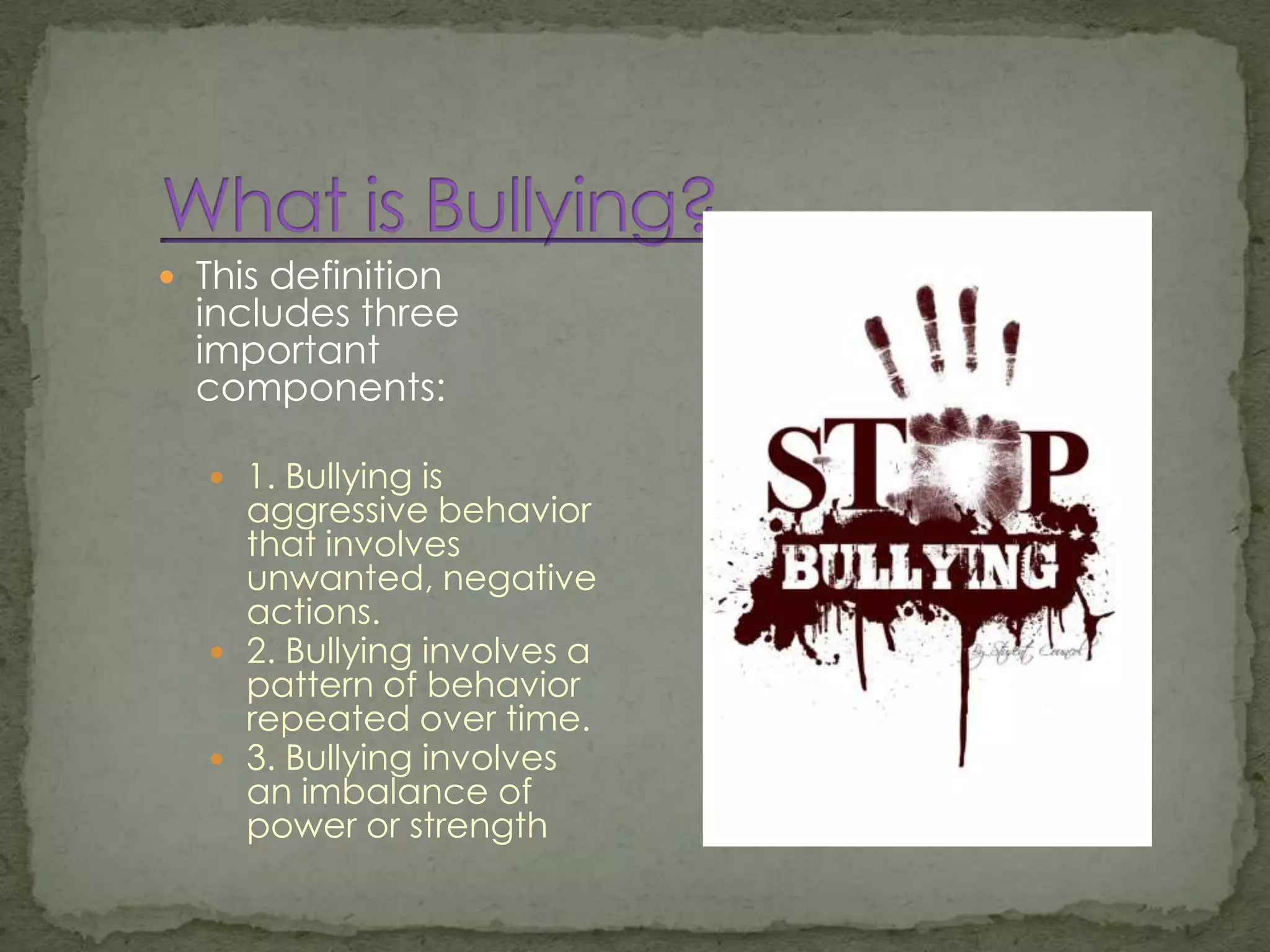 Bullying in schools | PPTX