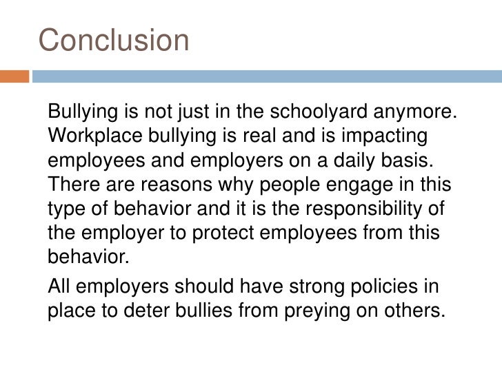 bullying at workplace essay