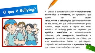 Bullying na escola | PPTX