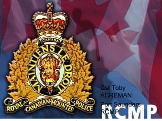 BULLYING




         Cst Toby
         ACREMAN
         Port Saunders
         RCMP
Footer
 